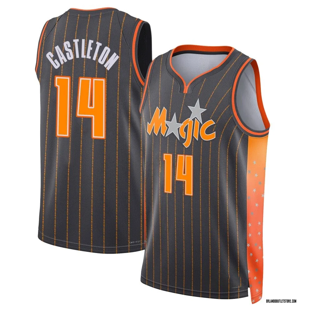 Anthracite Colin Castleton Youth Swingman Orlando Magic 2021/22 City Edition Jersey