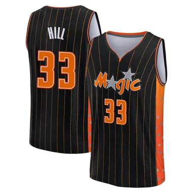 Anthracite Grant Hill Men's Fast Break Orlando Magic 2021/22 Replica City Edition Jersey