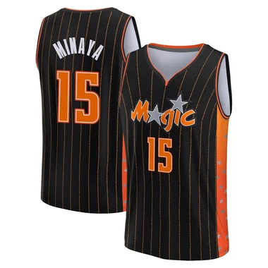 Anthracite Justin Minaya Men's Fast Break Orlando Magic 2021/22 Replica City Edition Jersey