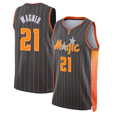 Anthracite Moritz Wagner Men's Swingman Orlando Magic 2021/22 City Edition Jersey