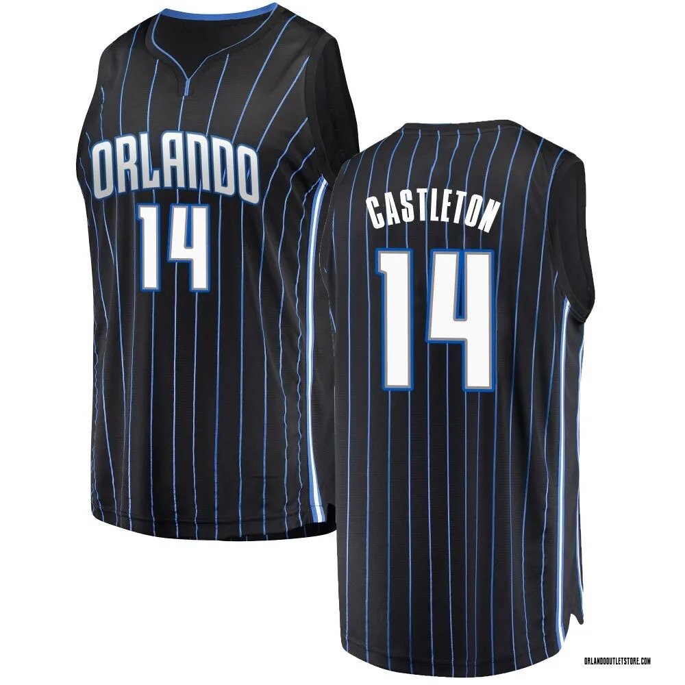 Black Colin Castleton Men's Fast Break Orlando Magic Jersey - Statement Edition