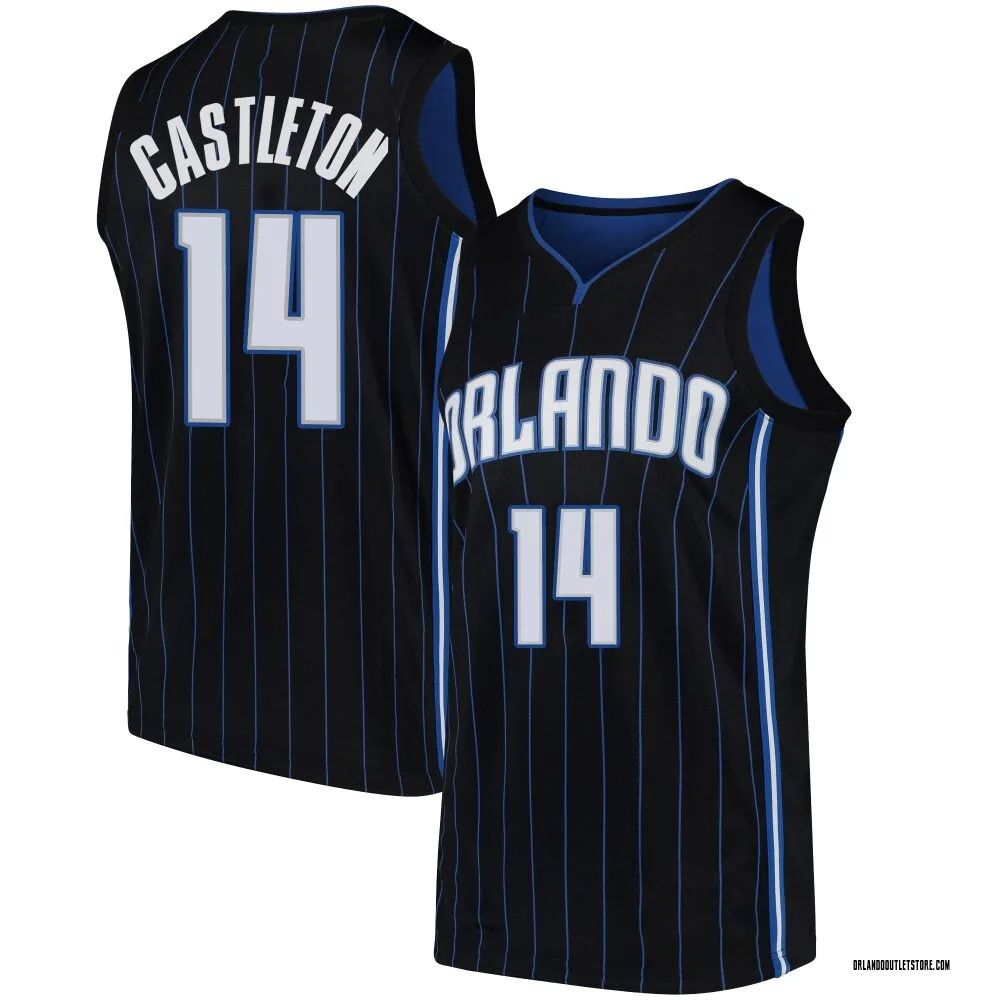 Black Colin Castleton Youth Swingman Orlando Magic Jersey - Statement Edition