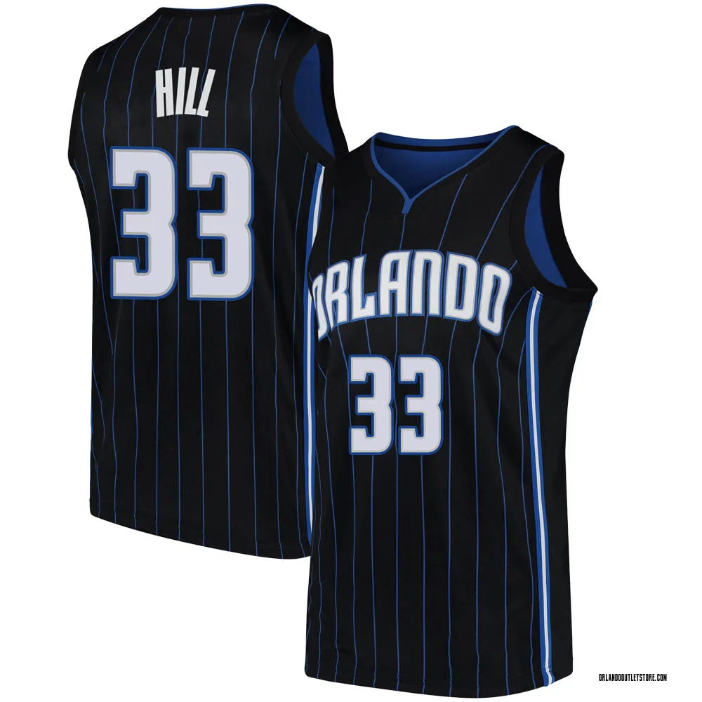 Black Grant Hill Men's Swingman Orlando Magic Jersey - Statement Edition