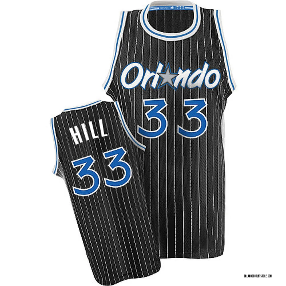 Black Grant Hill Men's Swingman Orlando Magic Throwback Jersey