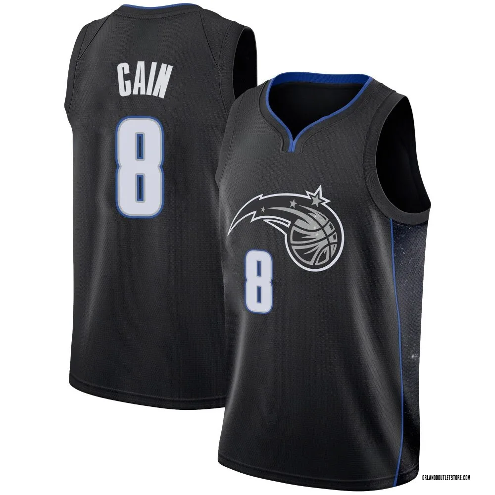 Black Jamal Cain Men's Swingman Orlando Magic 2018/19 Jersey - City Edition