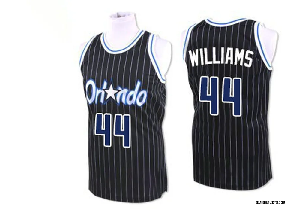 Black Jason Williams Men's Authentic Orlando Magic Throwback Jersey