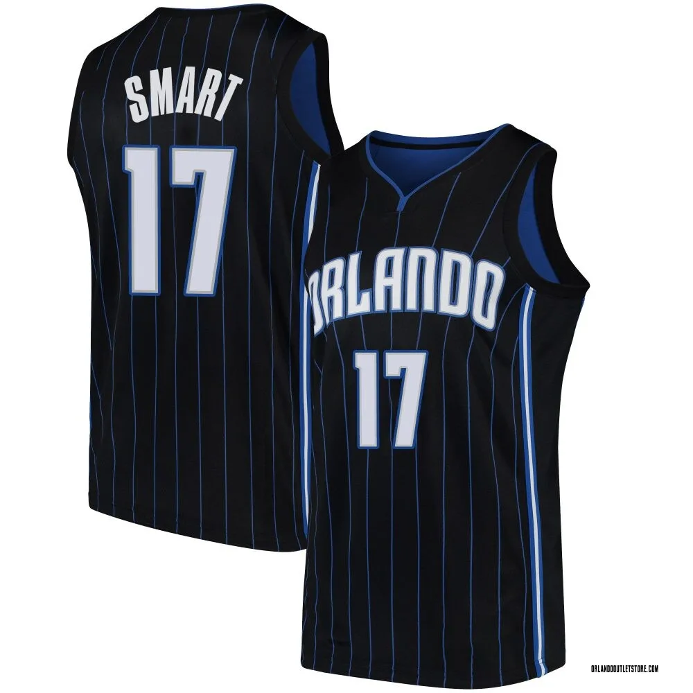 Black Javonte Smart Men's Swingman Orlando Magic Jersey - Statement Edition