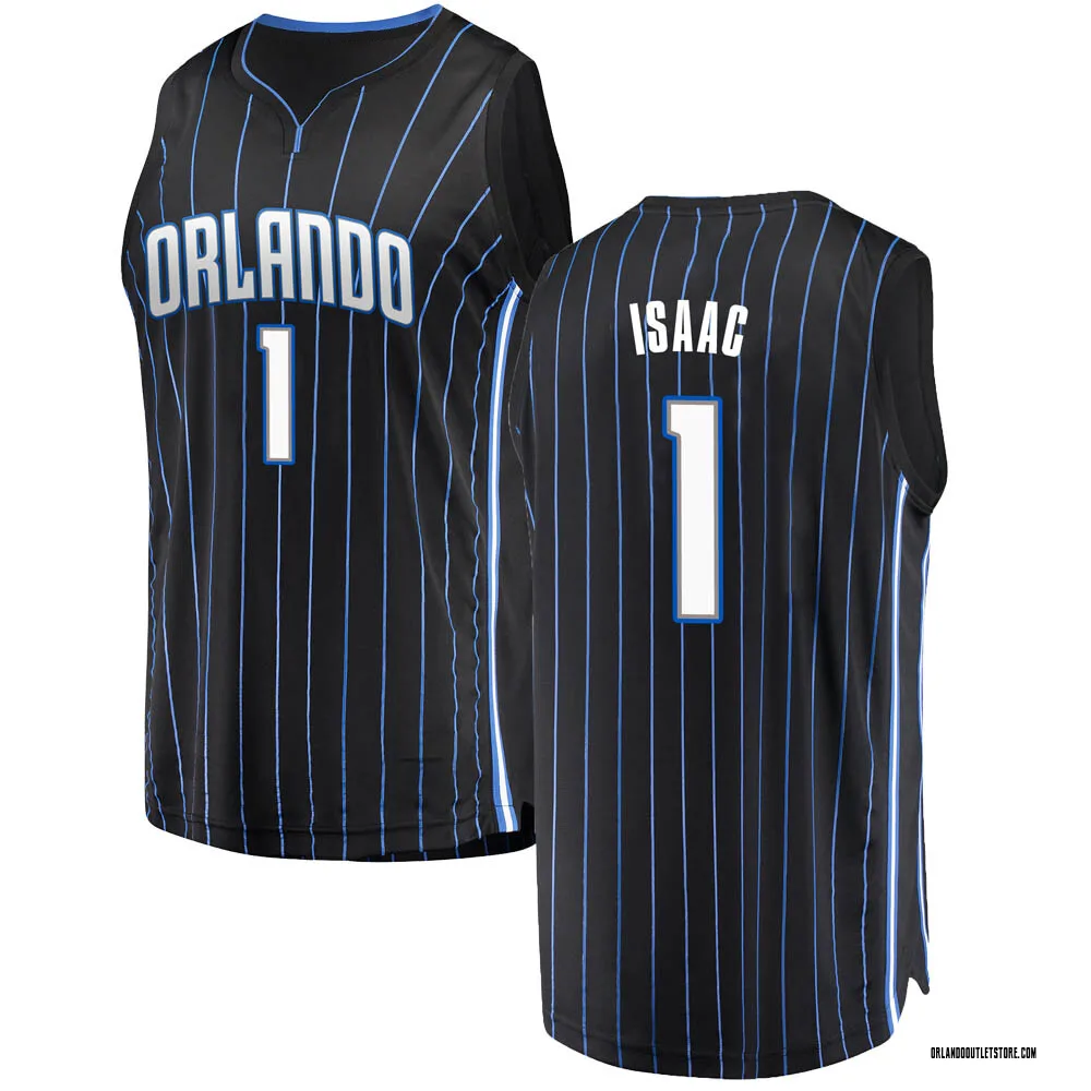 Black Jonathan Isaac Men's Fast Break Orlando Magic Jersey - Statement Edition