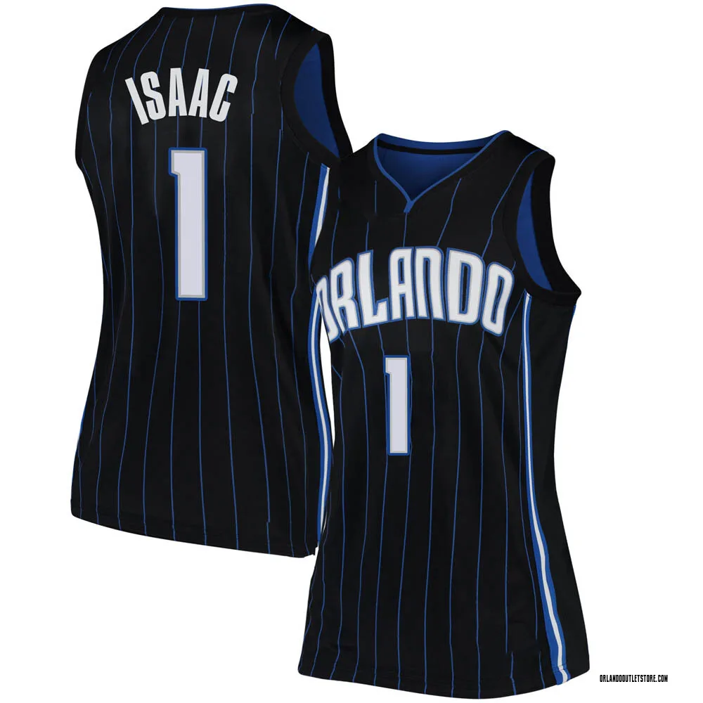 Black Jonathan Isaac Women's Swingman Orlando Magic Jersey - Statement Edition