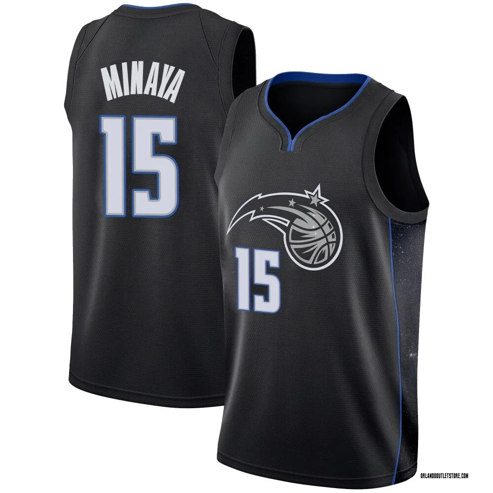 Black Justin Minaya Men's Swingman Orlando Magic 2018/19 Jersey - City Edition