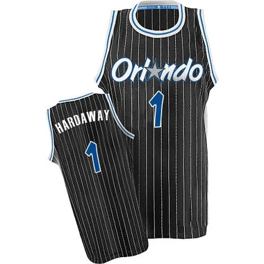 Black Penny Hardaway Men's Authentic Orlando Magic Throwback Jersey