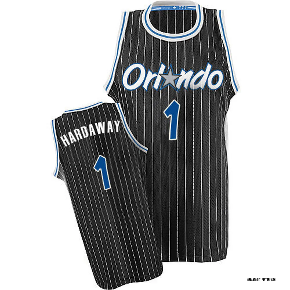 Black Penny Hardaway Men's Swingman Orlando Magic Throwback Jersey