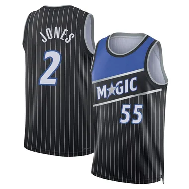 Black Tyus Jones Youth Swingman Orlando Magic 2024/25 Statement Edition Jersey