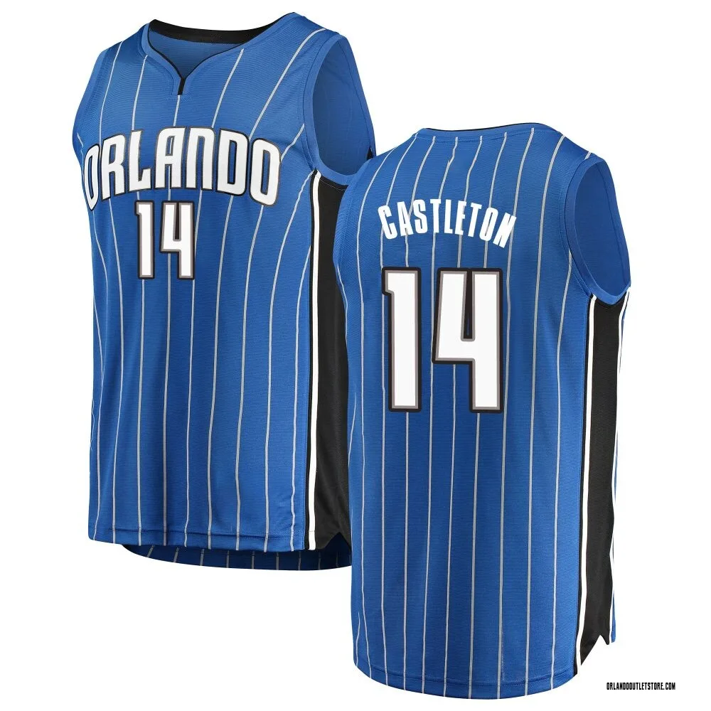 Blue Colin Castleton Men's Fast Break Orlando Magic Jersey - Icon Edition