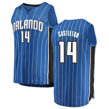 Blue Colin Castleton Men's Fast Break Orlando Magic Jersey - Icon Edition
