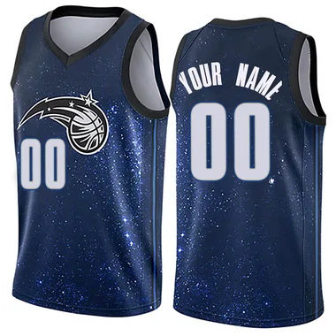 Blue Custom Men's Swingman Orlando Magic Jersey - City Edition