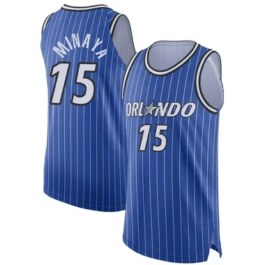 Blue Justin Minaya Men's Authentic Orlando Magic 2024/25 Icon Edition Jersey