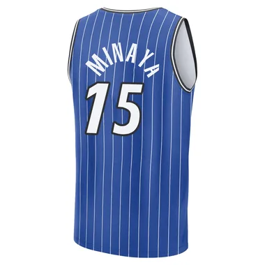 Blue Justin Minaya Men's Fast Break Orlando Magic 2024/25 Icon Edition Jersey