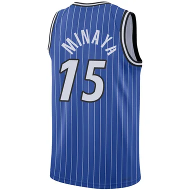 Blue Justin Minaya Men's Swingman Orlando Magic 2024/25 Icon Edition Jersey