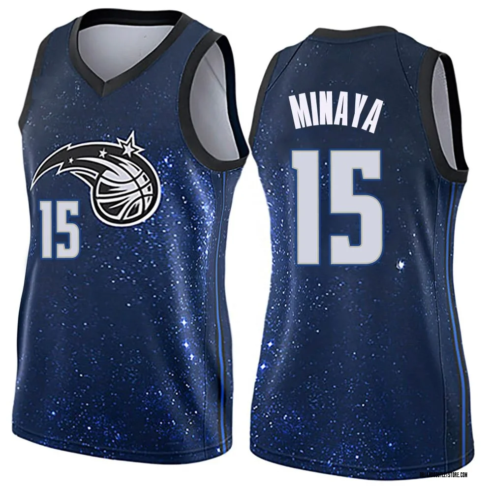 Blue Justin Minaya Women's Swingman Orlando Magic Jersey - City Edition