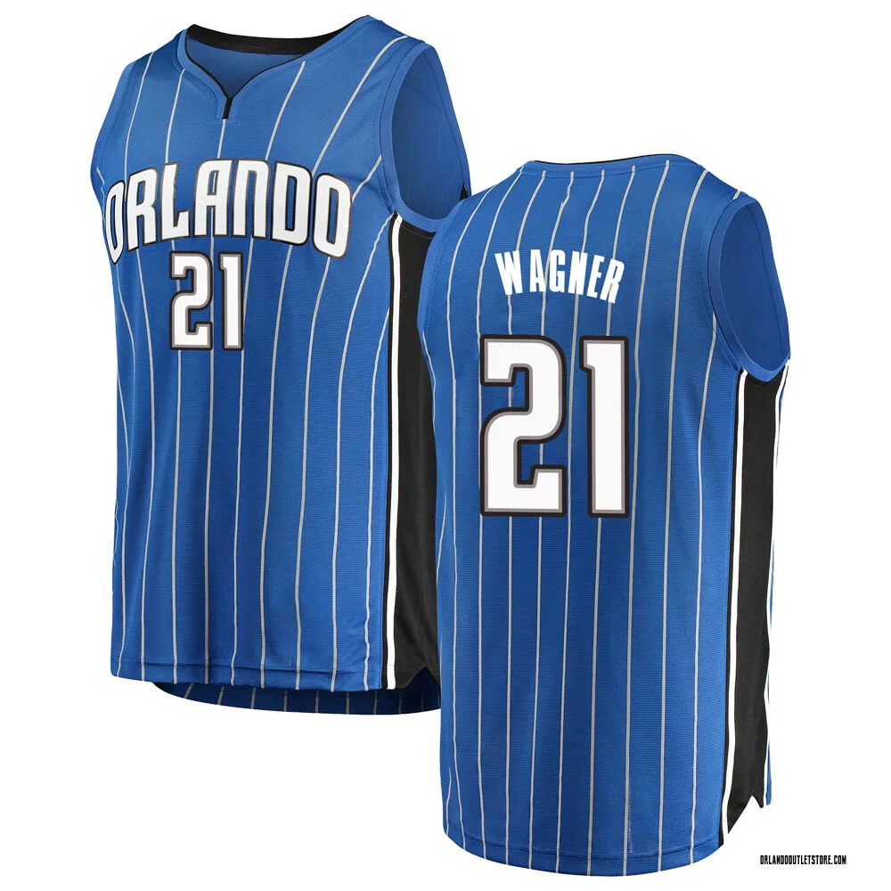Blue Moritz Wagner Men's Fast Break Orlando Magic Jersey - Icon Edition
