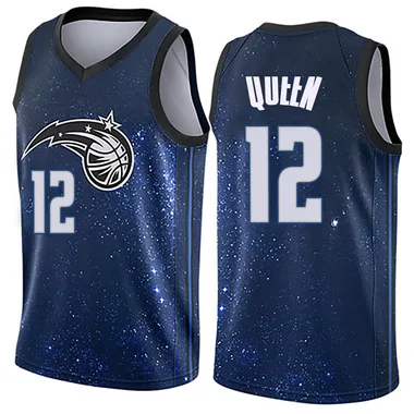 Blue Trevelin Queen Men's Swingman Orlando Magic Jersey - City Edition