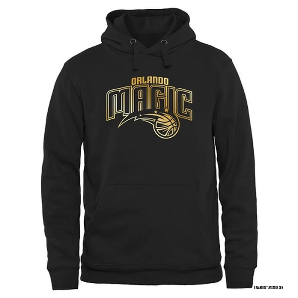 Gold Men's Orlando Magic Collection Pullover Hoodie - Black