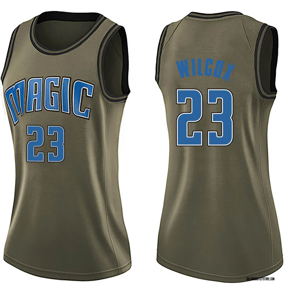 Green C.J. Wilcox Women's Swingman Orlando Magic Salute to Service Jersey