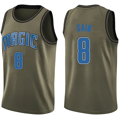 Green Jamal Cain Men's Swingman Orlando Magic Salute to Service Jersey