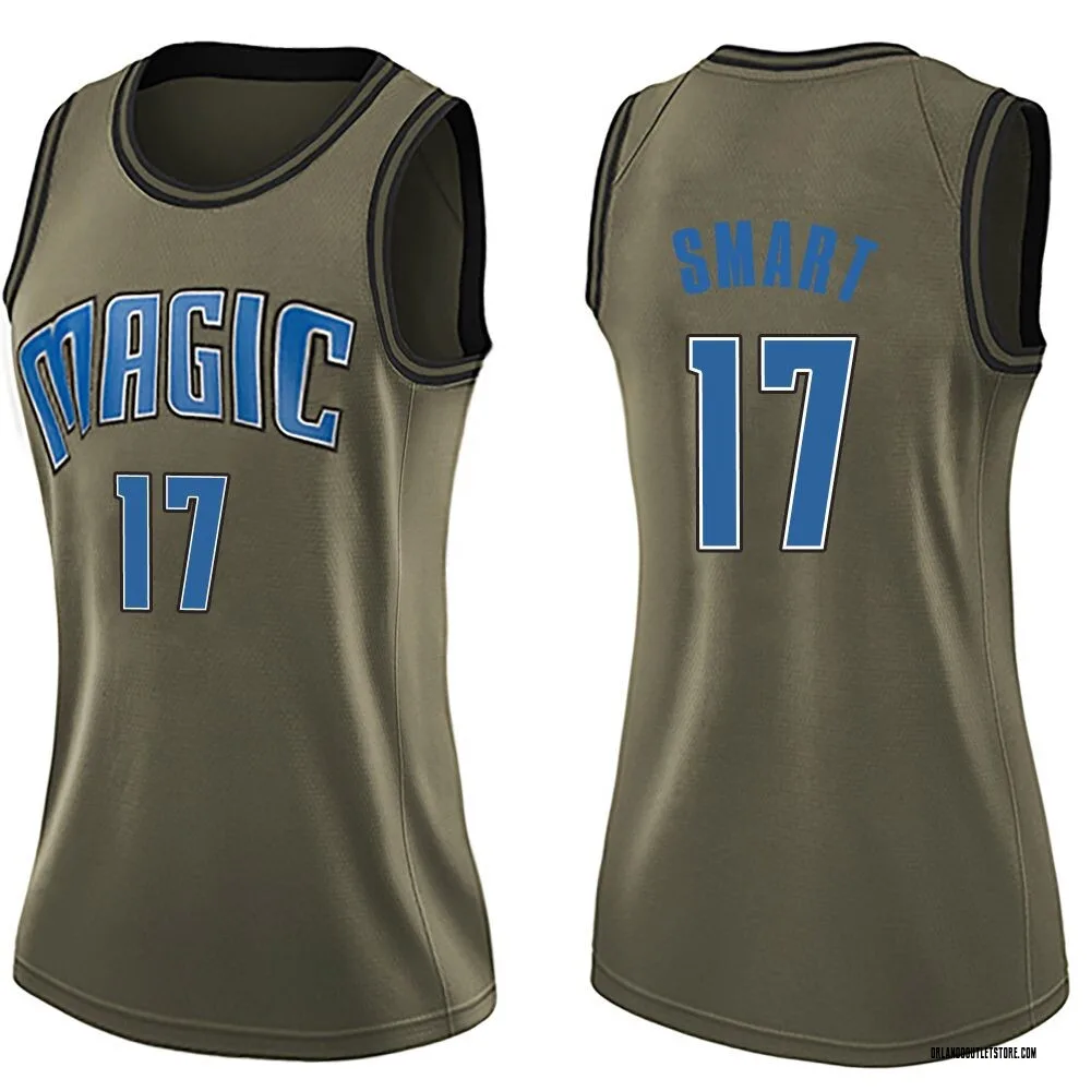 Green Javonte Smart Women's Swingman Orlando Magic Salute to Service Jersey