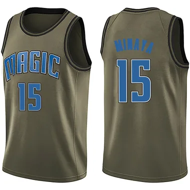 Green Justin Minaya Youth Swingman Orlando Magic Salute to Service Jersey