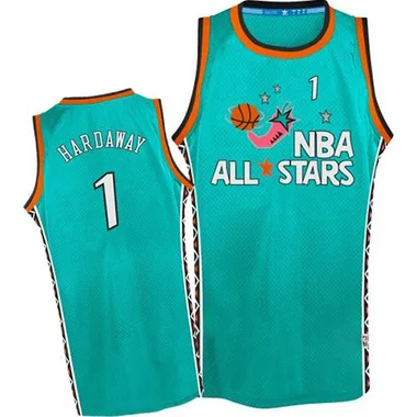 Light Blue Penny Hardaway Men's Authentic Orlando Magic 1996 All Star Throwback Jersey
