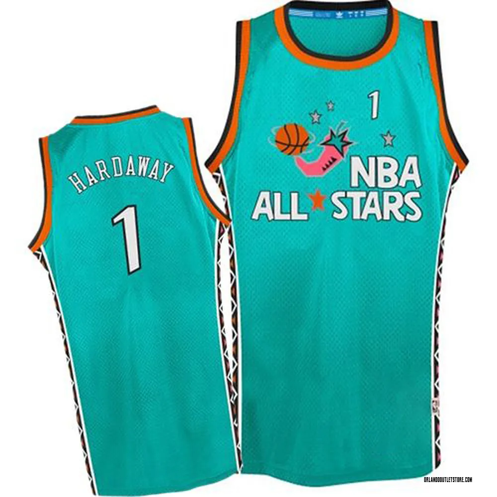 Light Blue Penny Hardaway Men's Swingman Orlando Magic 1996 All Star Throwback Jersey