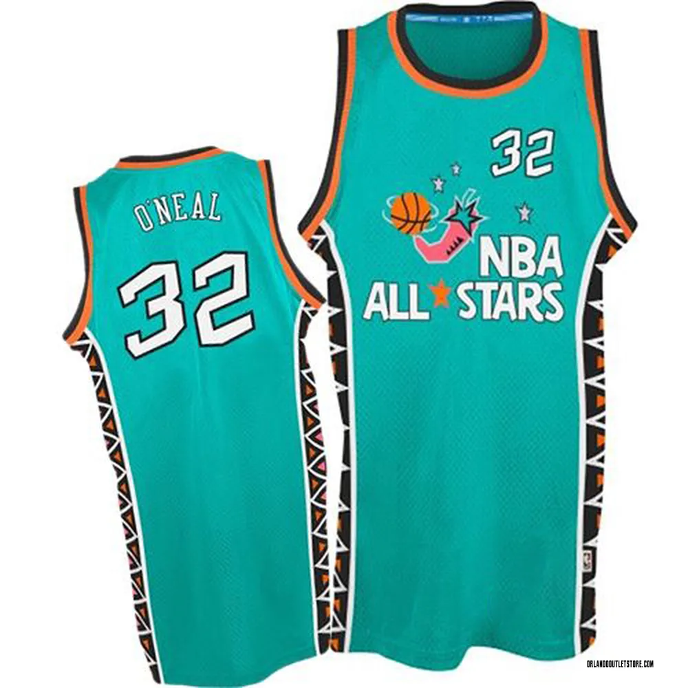 Light Blue Shaquille O'Neal Men's Authentic Orlando Magic 1996 All Star Throwback Jersey