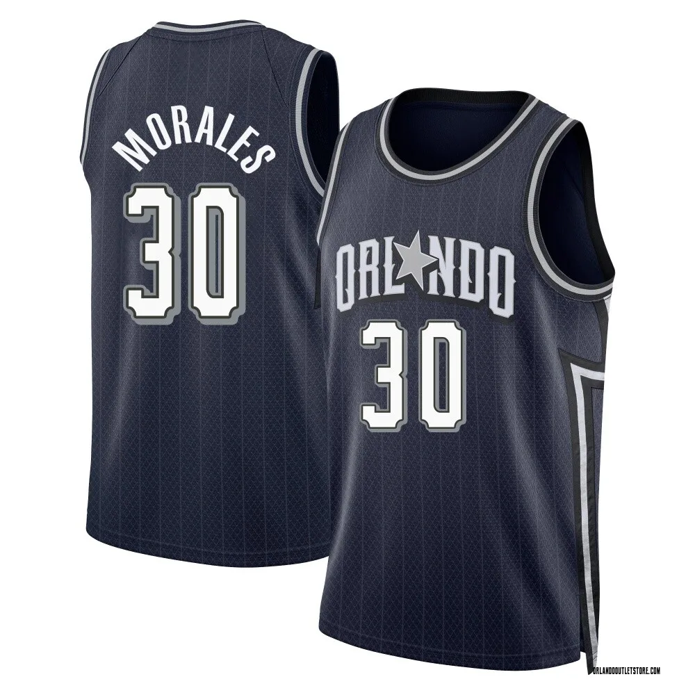 Navy Alex Morales Men's Swingman Orlando Magic 2023/24 City Edition Jersey