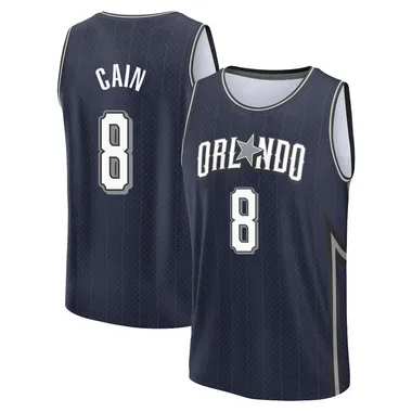 Navy Jamal Cain Men's Fast Break Orlando Magic 2023/24 City Edition Jersey