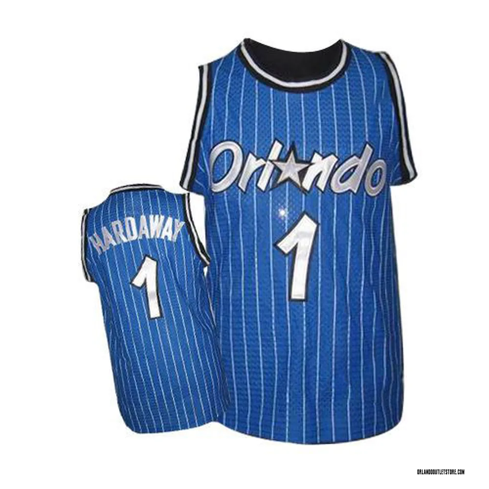 Royal Blue Penny Hardaway Men's Authentic Orlando Magic Throwback Jersey