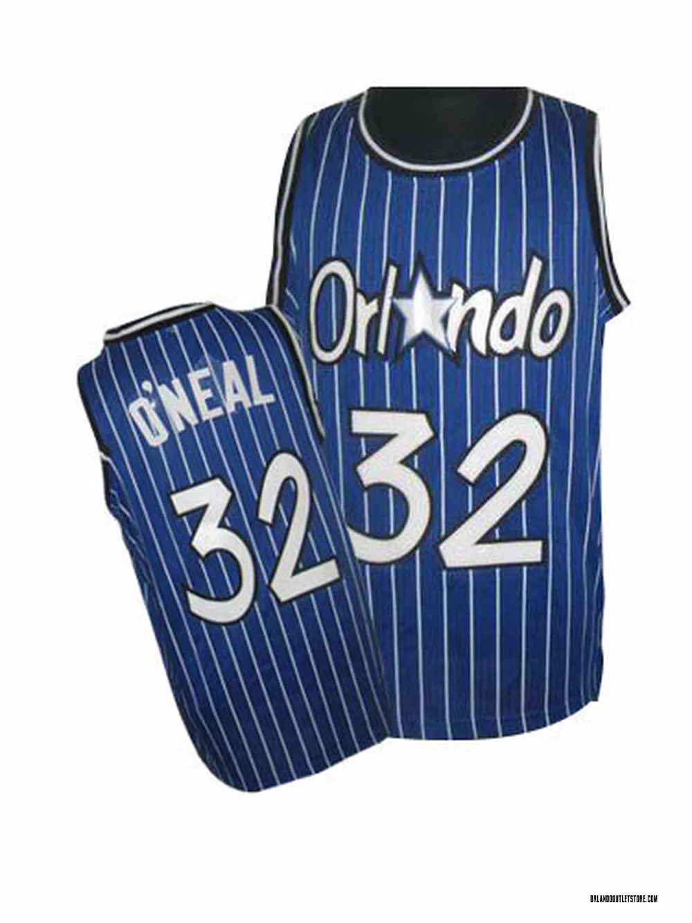 Royal Blue Shaquille O'Neal Men's Authentic Orlando Magic Throwback Jersey