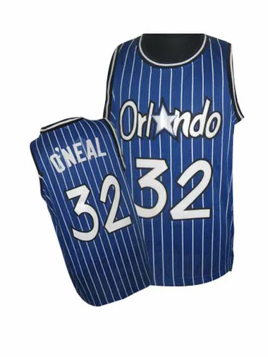 Royal Blue Shaquille O'Neal Men's Authentic Orlando Magic Throwback Jersey