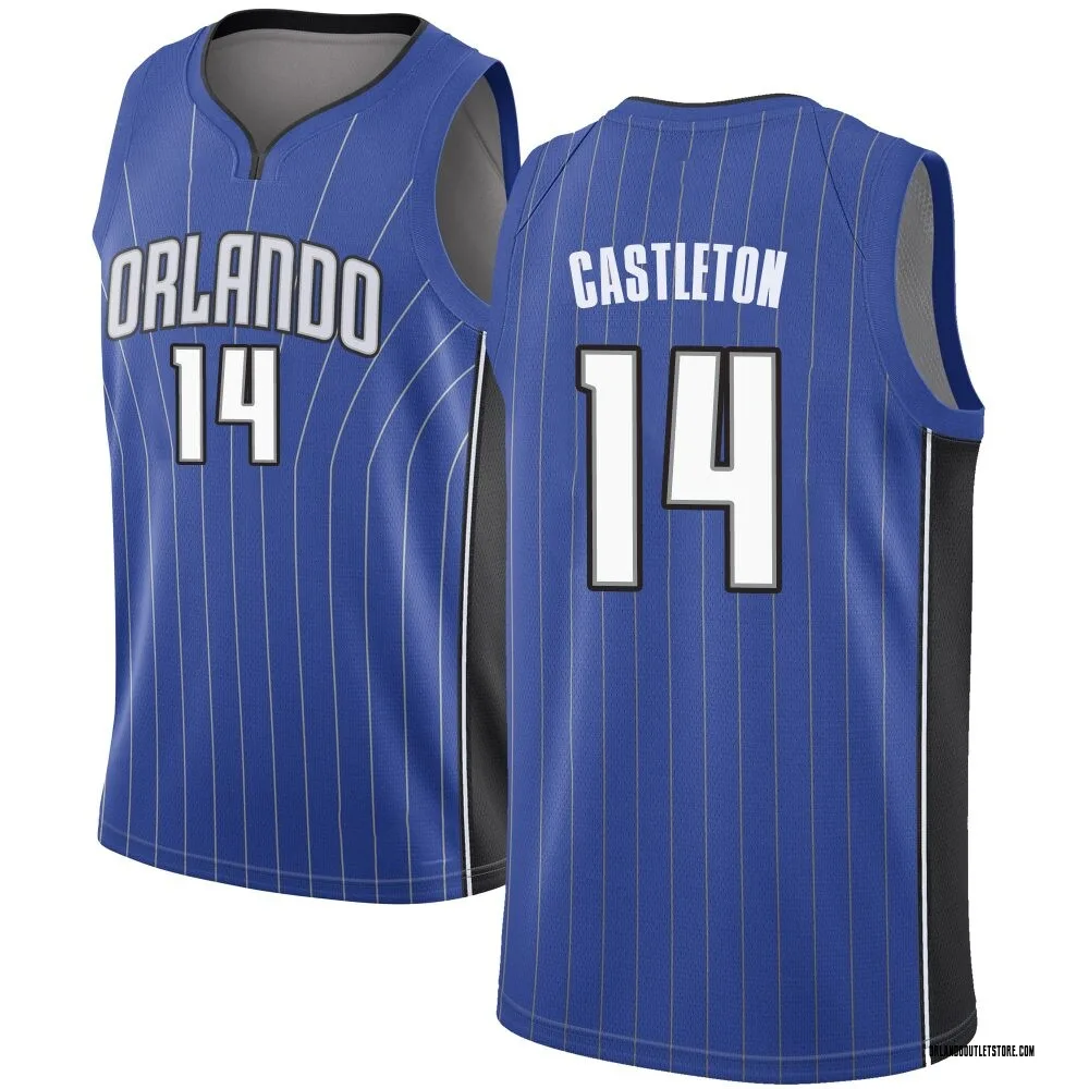 Royal Colin Castleton Men's Swingman Orlando Magic Jersey - Icon Edition