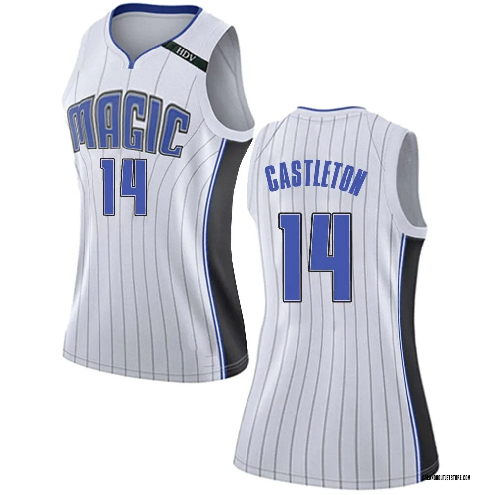 White Colin Castleton Women's Swingman Orlando Magic Jersey - Association Edition