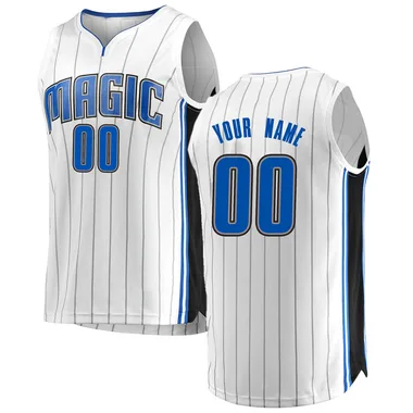 White Custom Men's Fast Break Orlando Magic Jersey - Association Edition