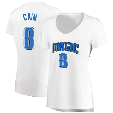 White Jamal Cain Women's Fast Break Orlando Magic Jersey - Association Edition