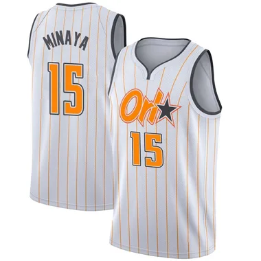 White Justin Minaya Men's Swingman Orlando Magic 2020/21 Jersey - City Edition