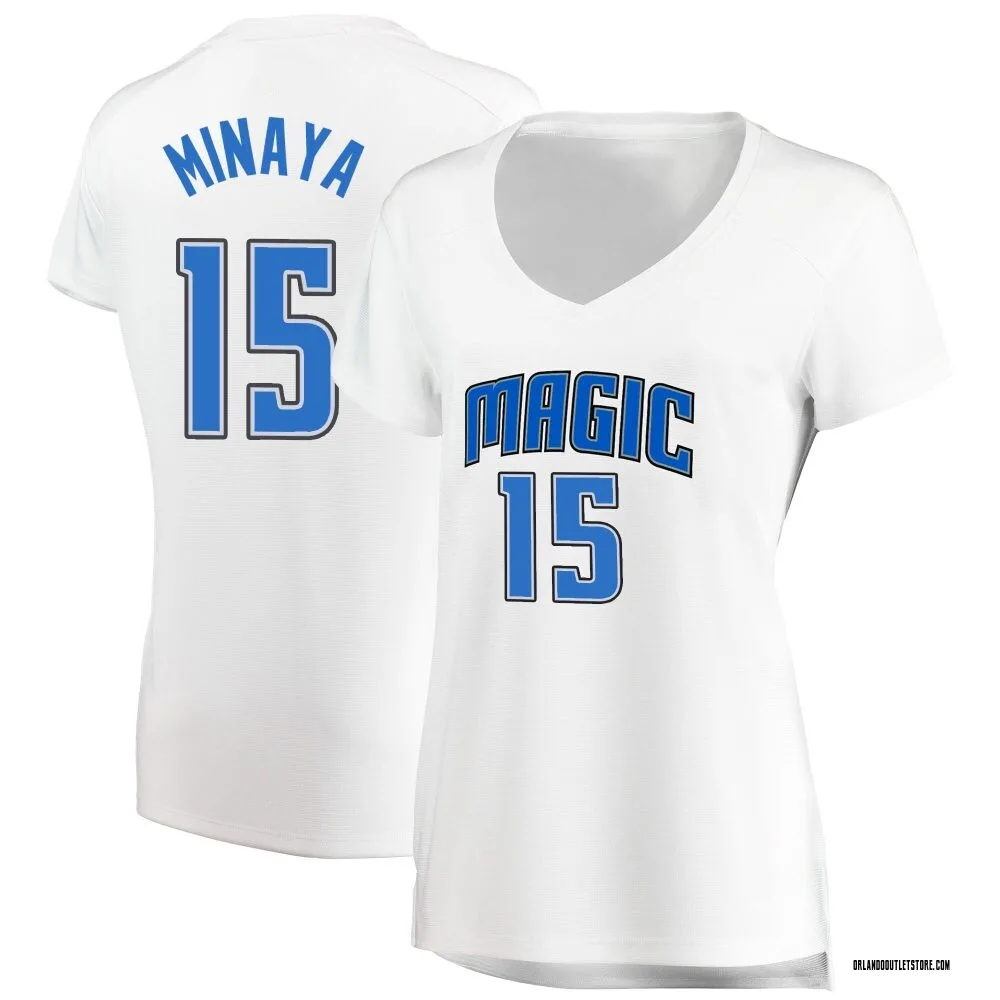 White Justin Minaya Women's Fast Break Orlando Magic Jersey - Association Edition