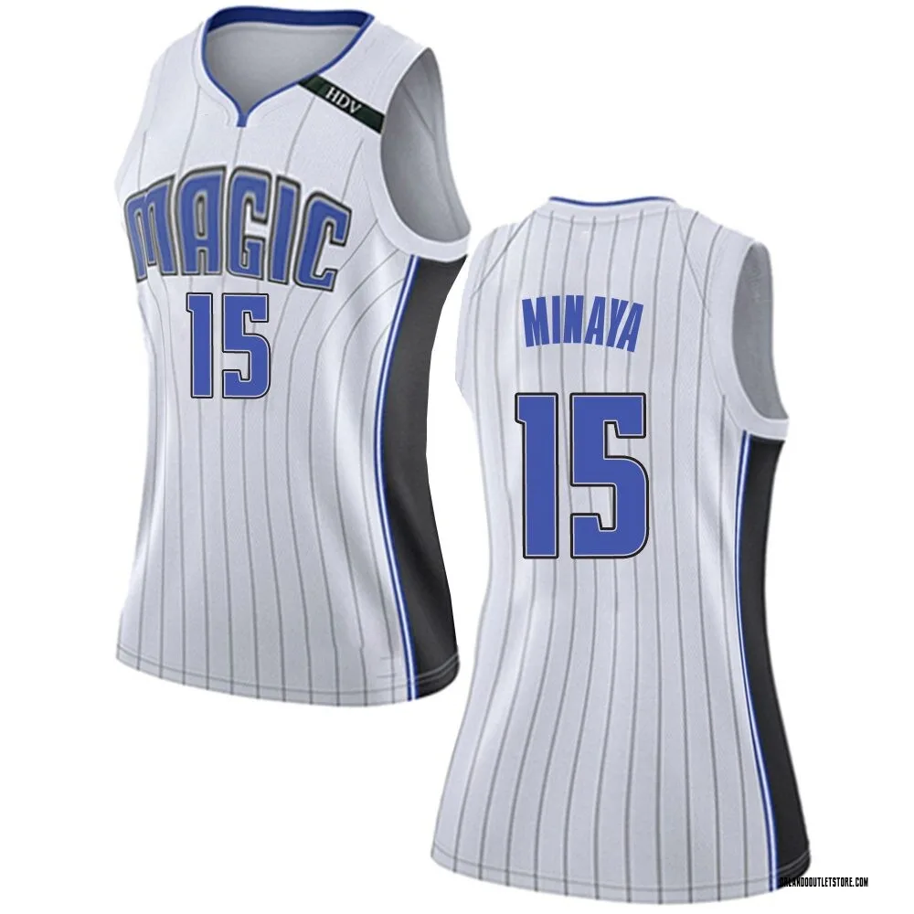 White Justin Minaya Women's Swingman Orlando Magic Jersey - Association Edition