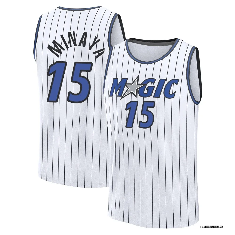White Justin Minaya Youth Fast Break Orlando Magic 2024/25 Association Edition Jersey