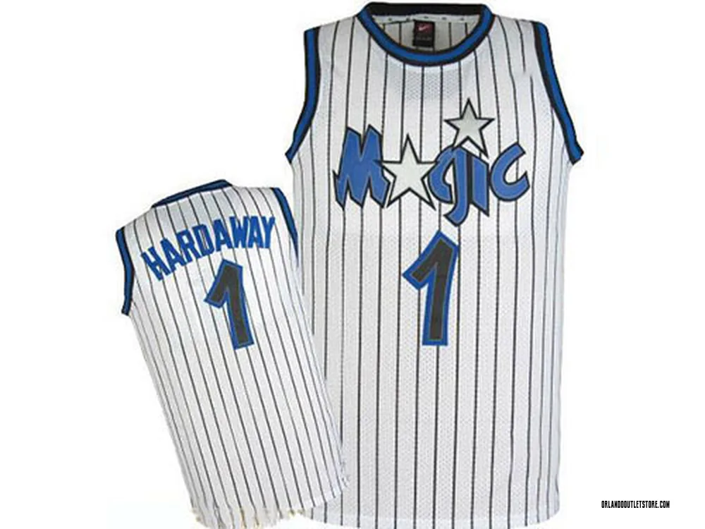 White Penny Hardaway Men's Authentic Orlando Magic Throwback Jersey