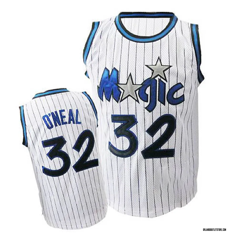 White Shaquille O'Neal Men's Authentic Orlando Magic Throwback Jersey