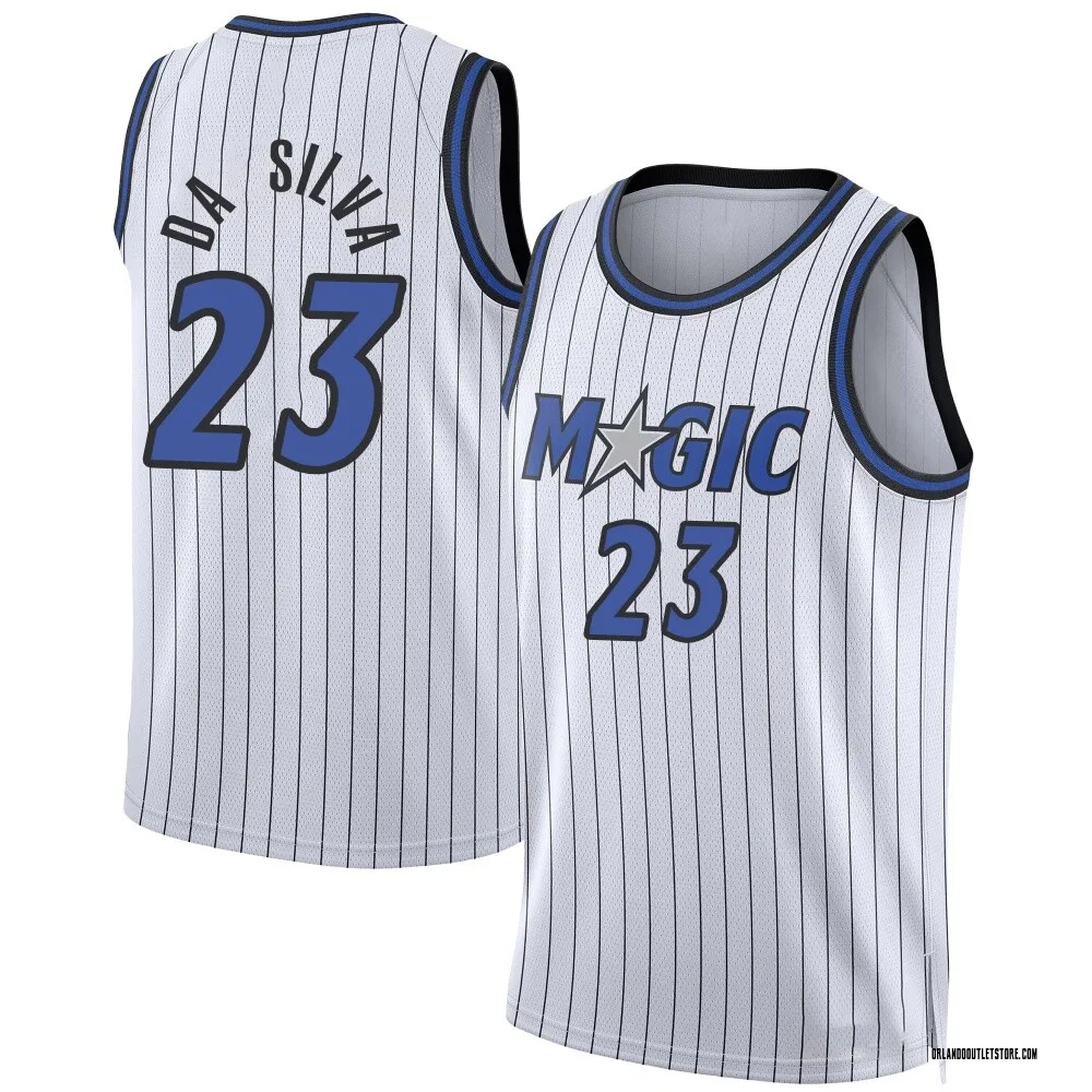 White Tristan da Silva Men's Swingman Orlando Magic 2024/25 Association Edition Jersey